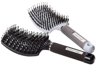 Luxurious Boar Bristle Hair Brush Set for Effortless Detangling - Perfect Gift for All Hair Types!